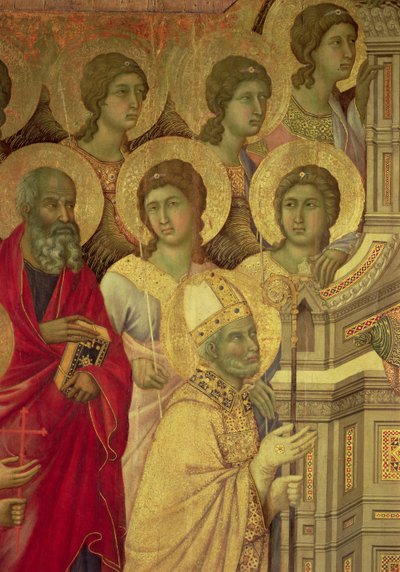 Maesta: Saints, (detail), 1308-11 by Duccio di Buoninsegna